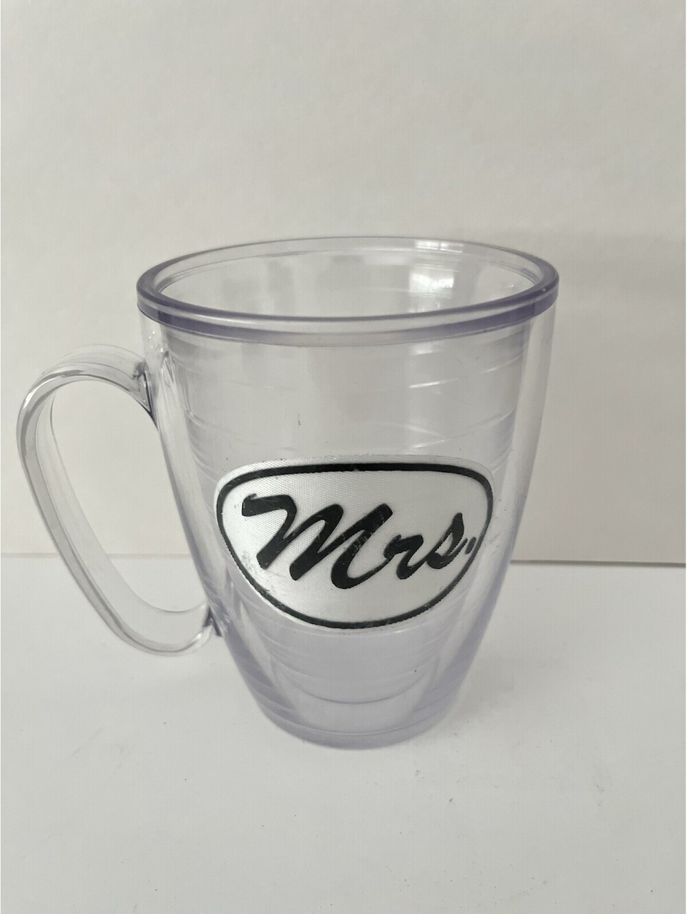 Tervis Insulated MRS Tumbler Mug w/ Handle Double Wall Hot or Cold 12 oz Clear